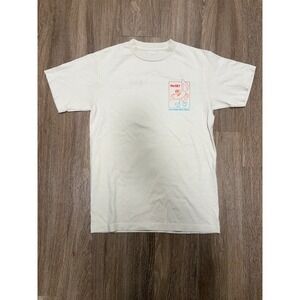 Re:SET‎ Concert Series Music Festival Graphic T-Shirt Mens Small Cream Cotton
